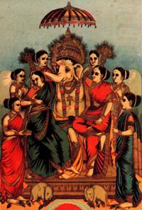 Raja Ravi Varma Asthasiddi china oil painting image